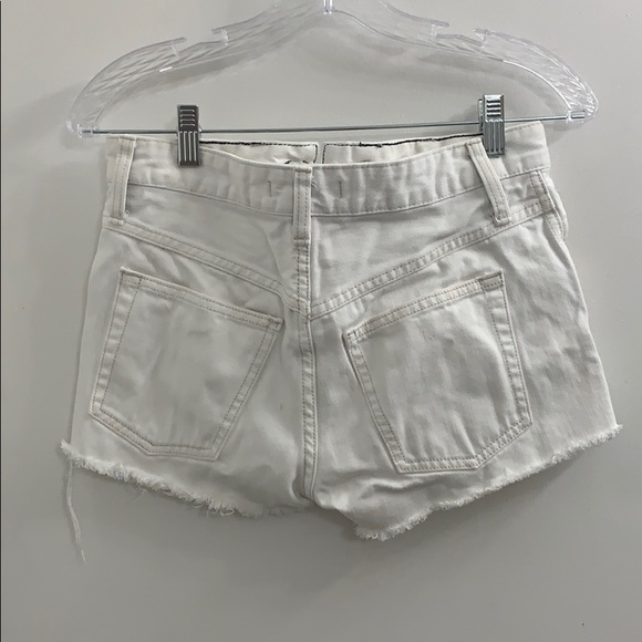 Free People white denim shorts - Picture 2 of 2